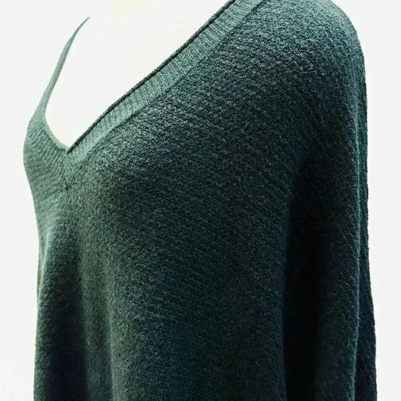 NWT SONOMA Women Long Sleeve Pullover V-Neck Green Knit Cotton Sweater Size 4X - Picture 5 of 14